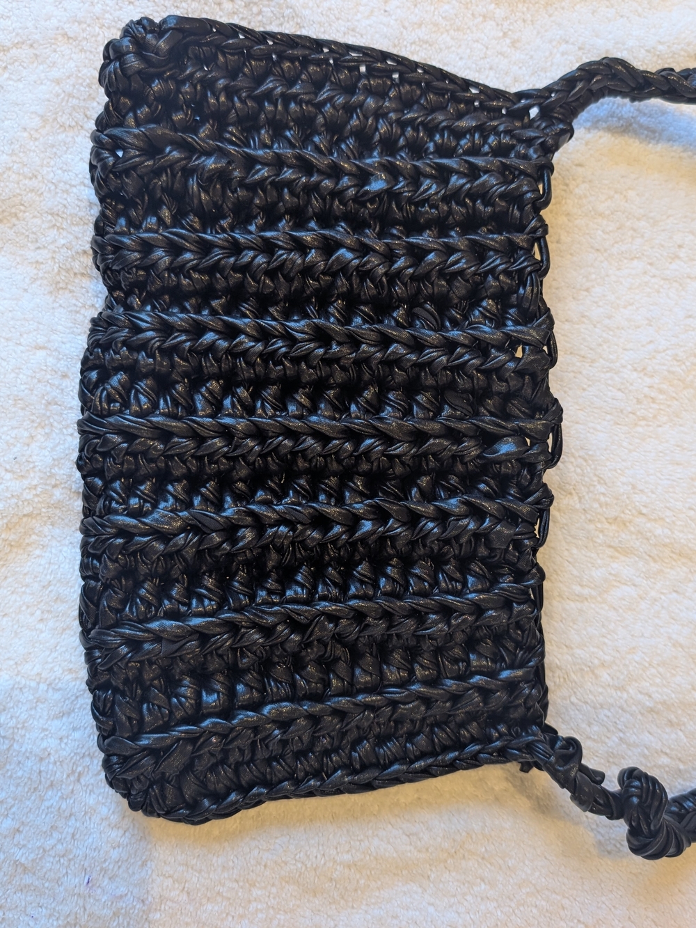 Woven Shoulder Bag - Black - Picture 7 of 7